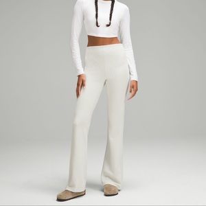 Lululemon Softstreme Ribbed zip flared pants
